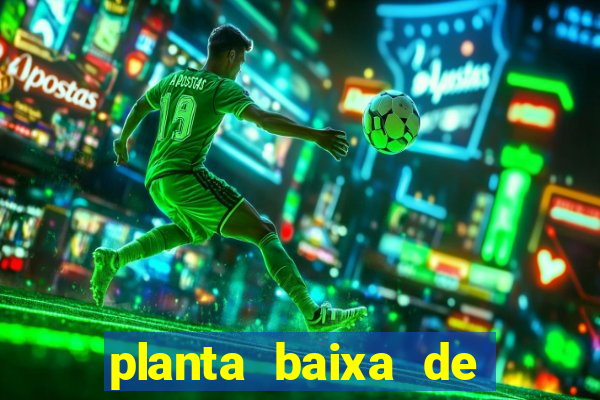 planta baixa de campo de futebol society